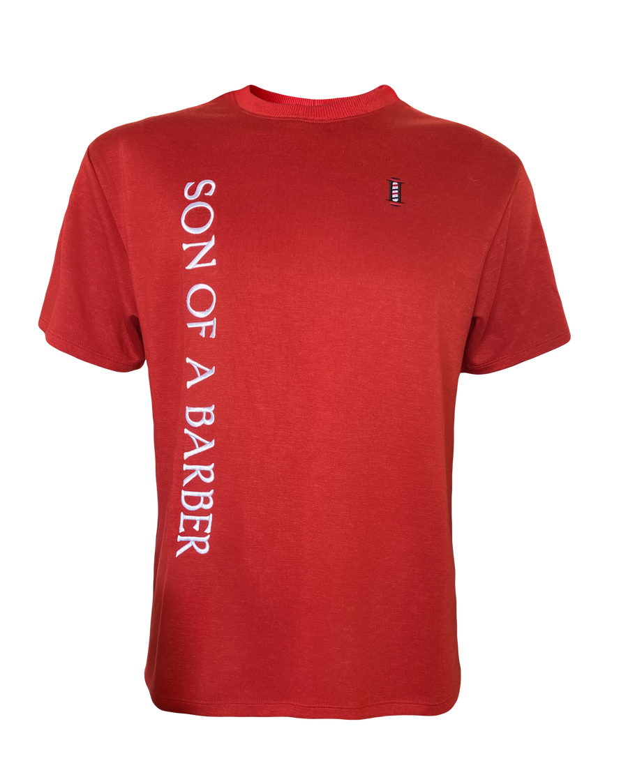 Red T-Shirt SON OF A BARBER