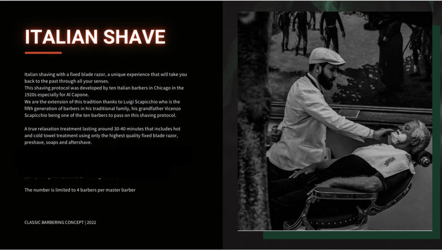 Italian Shave & Beard Care with Danilo Alfonso 10/01-02/2023