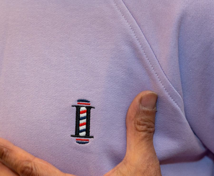 Lilac Sweatshirt IN BARBER WE TRUST