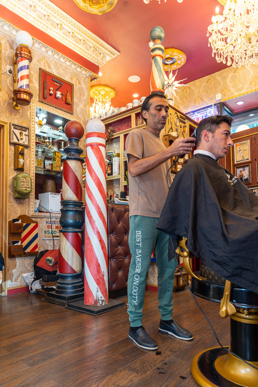Pistachio Green Sweatsuit WARNING ! BEST BARBER ON DUTY
