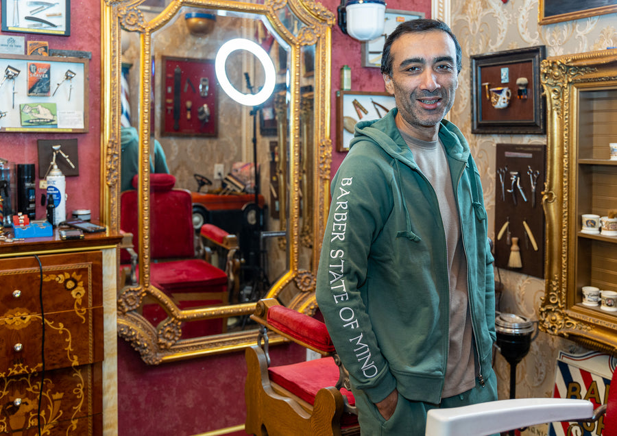 Pistachio Green Hoodie BARBER STATE OF MIND
