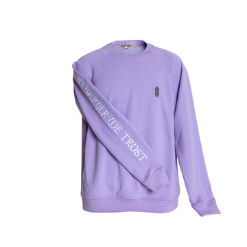 Lilac Sweatshirt IN BARBER WE TRUST