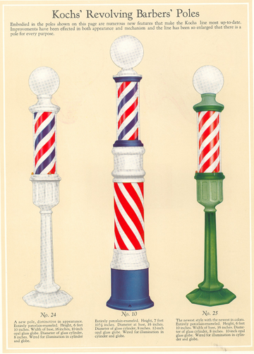 Restored Theo A Koch's Barber Pole, 1929