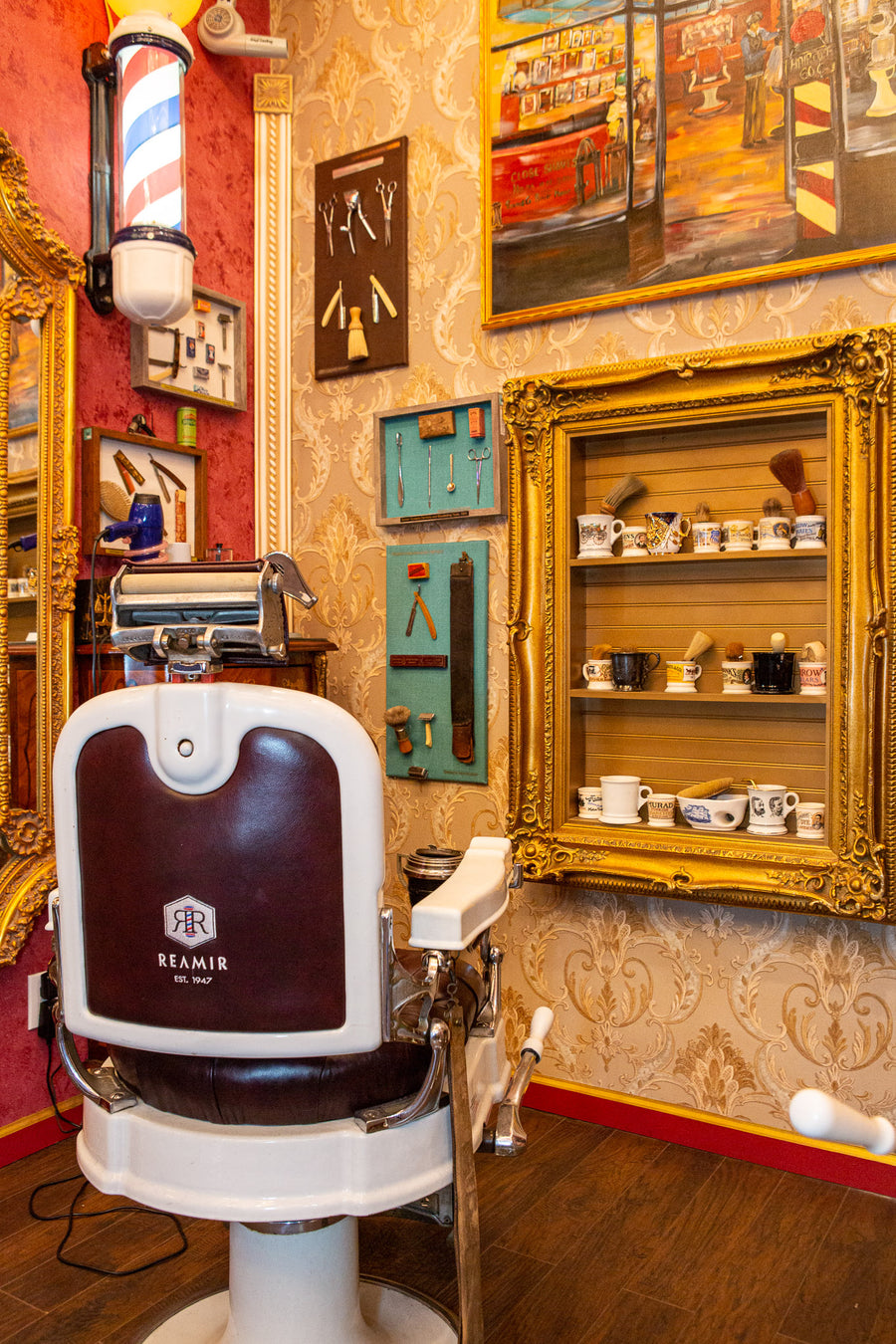 Renovated Koken's Barber Chair, 1929