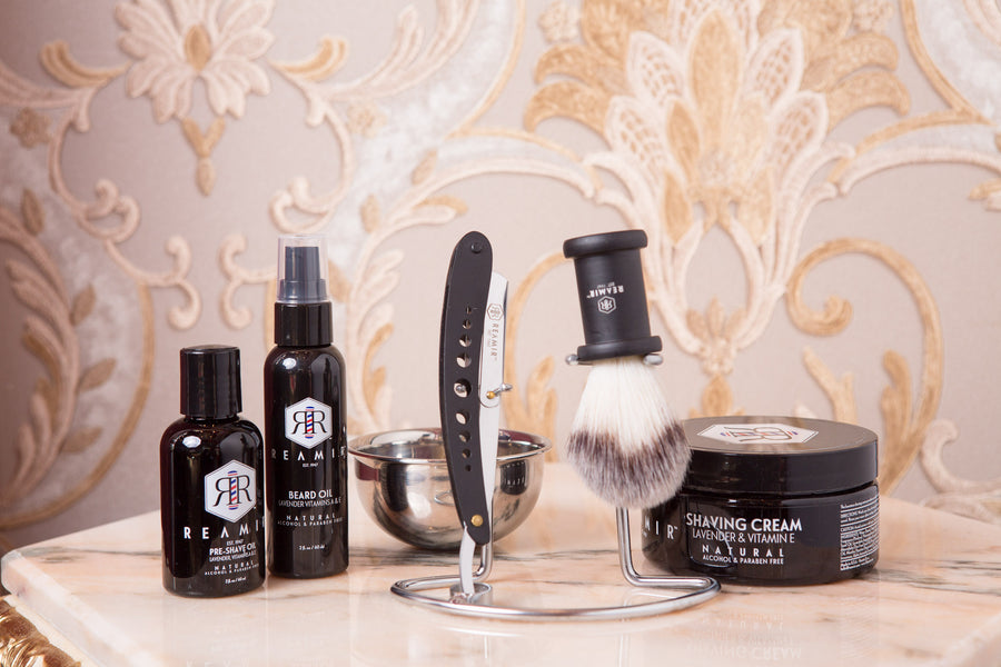 Straight Edge Shaving Set by REAMIR