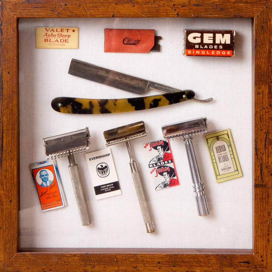 Vintage Souvenir Set in a Frame #4